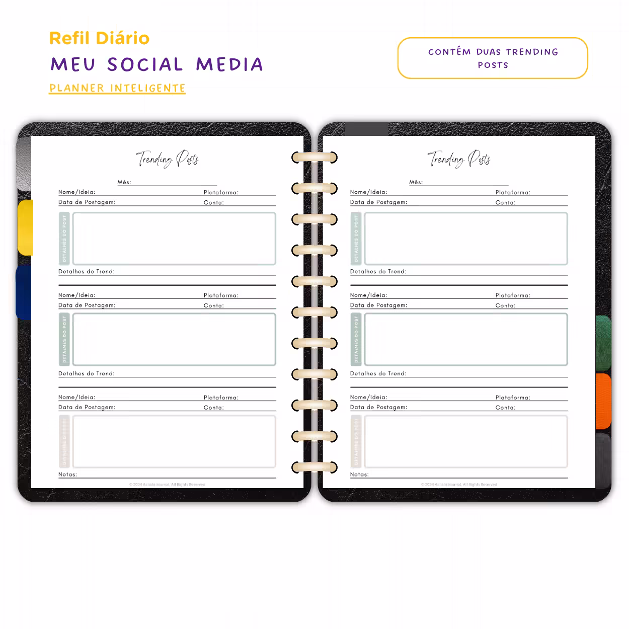 Planner Modular Meu Social Media Kit Diário: Produto para Personalizar sua Rotina de Conteúdo