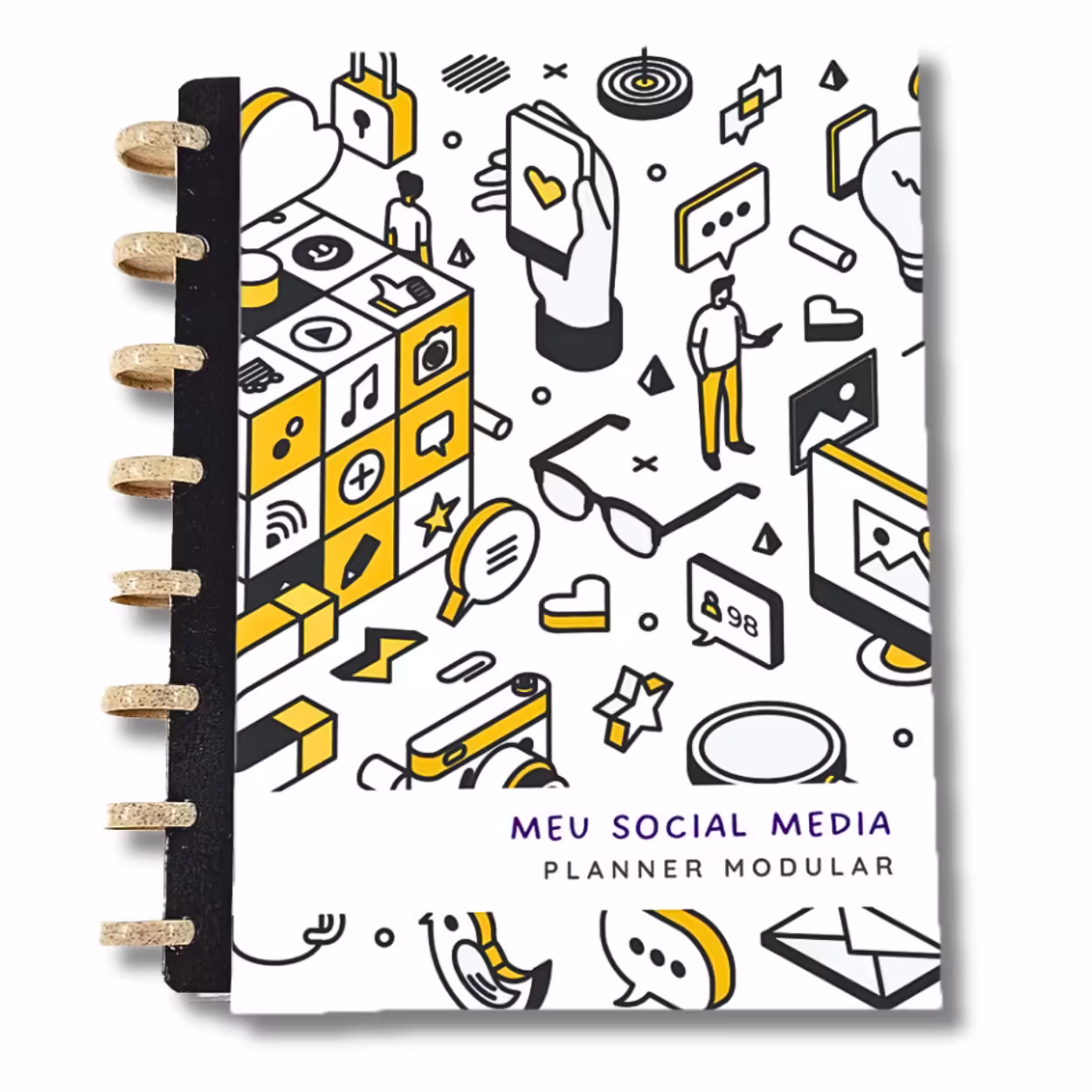 Planner Modular Meu Social Media Kit Diário: Produto para Personalizar sua Rotina de Conteúdo