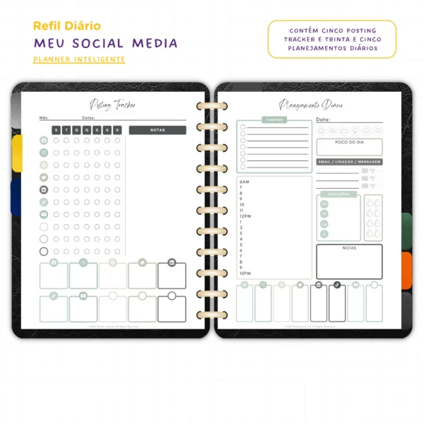 Planner Modular Meu Social Media - Achala