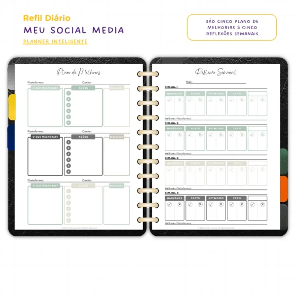 Planner Modular Meu Social Media - Achala