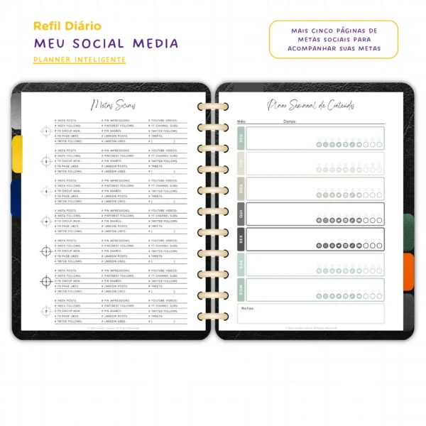 Planner Modular Meu Social Media - Achala