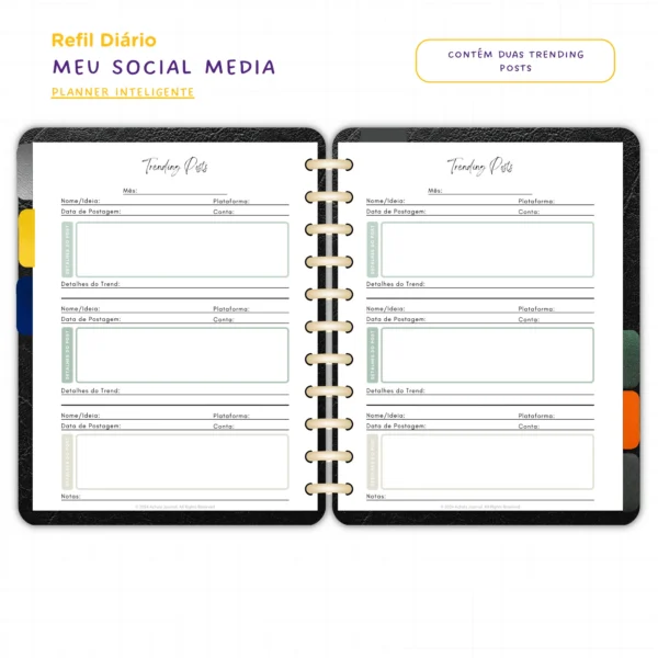 Planner Modular Meu Social Media - Achala