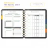 Refil Planner Meu Social Media Trimestral Achala 8 furos