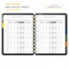 Refil Planner Meu Social Media Trimestral Achala 8 furos