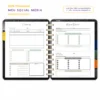 Refil Planner Meu Social Media Trimestral Achala 8 furos