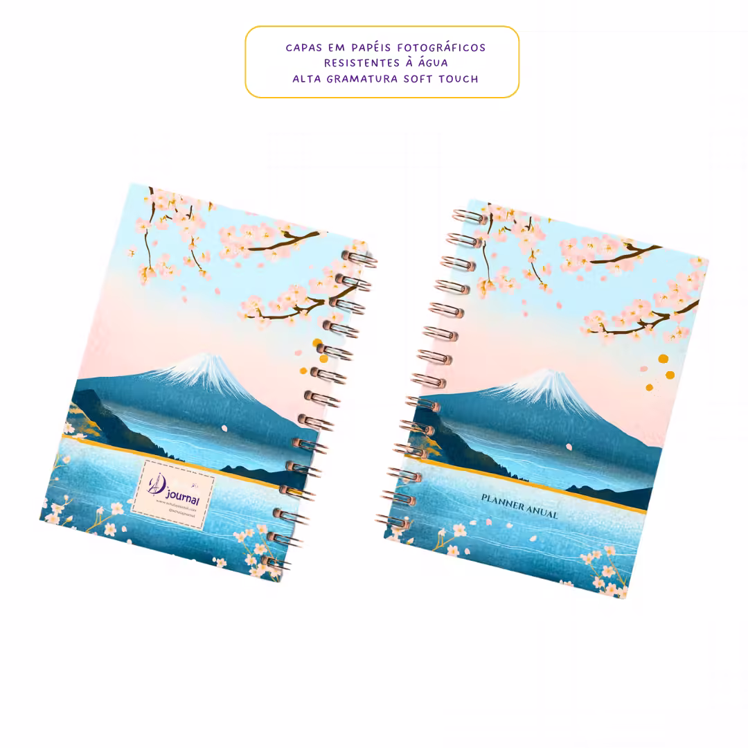 Planner 2025 Anual Datado Journey Fuji - Paper 90g
