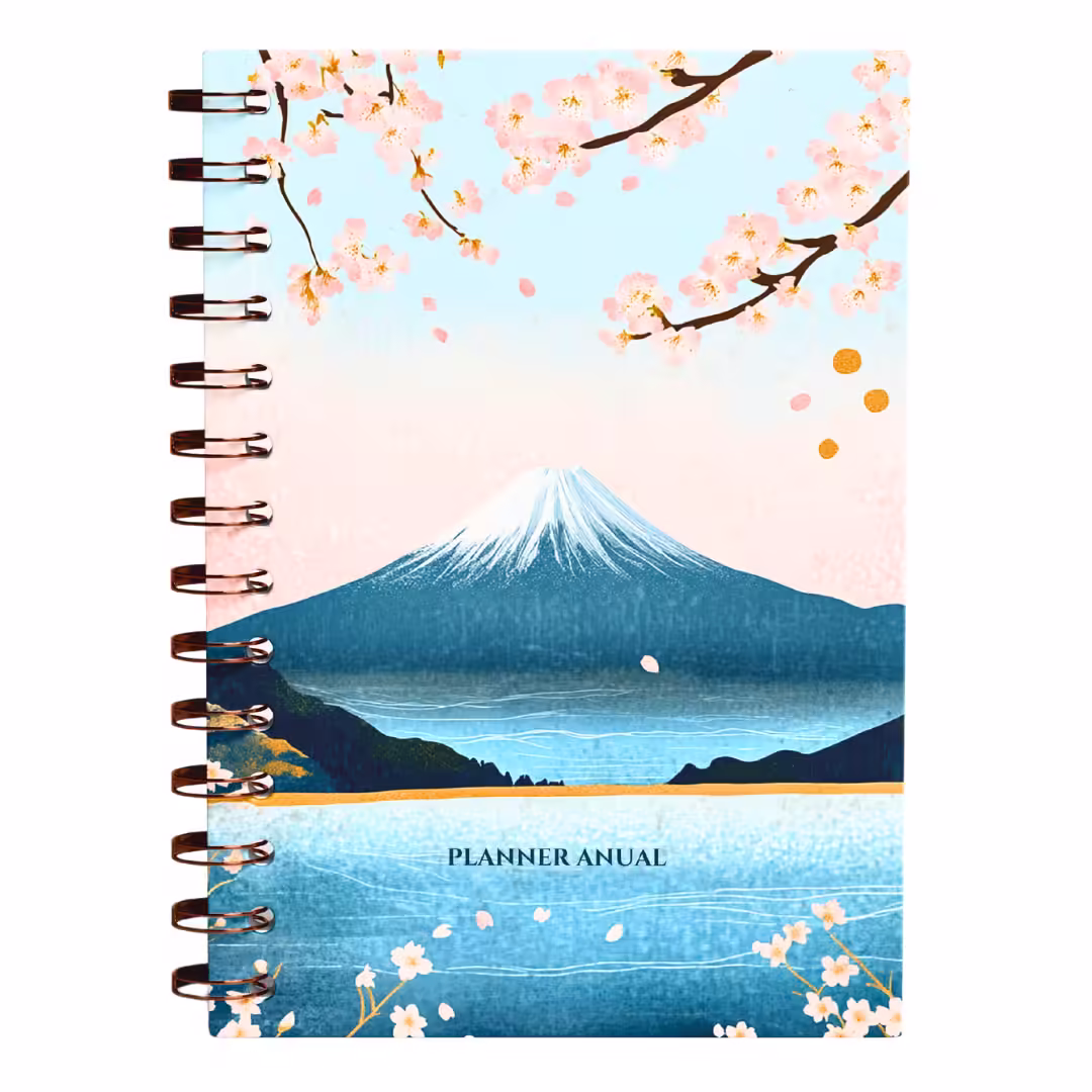Planner 2025 Anual Datado Journey Fuji - Paper 90g