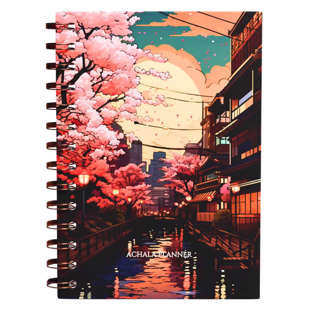Planner 2025 Anual Datado Journey Evening - Paper 90g