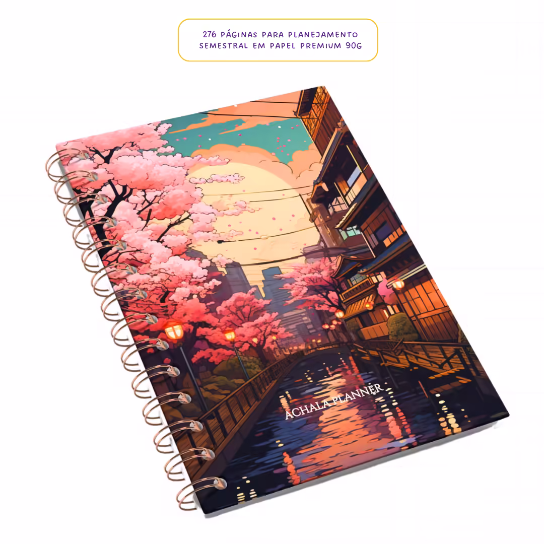 Planner 2025 Anual Datado Journey Evening - Paper 90g