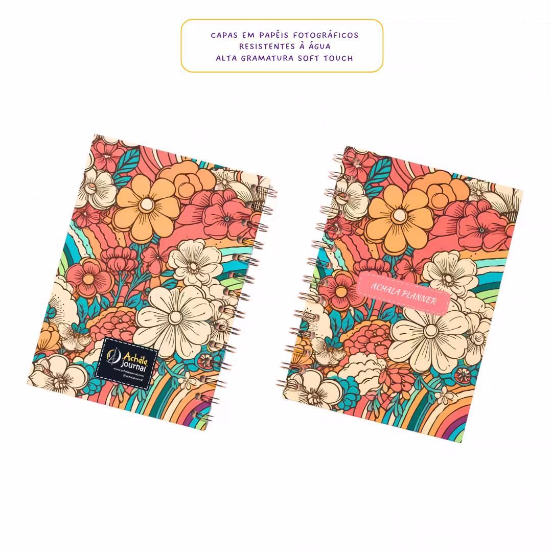 Planner 2025 Anual Datado Journey Flora - Paper 90g