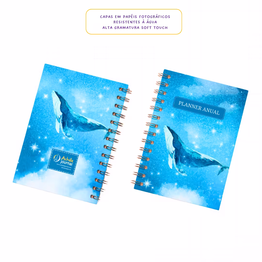 Planner 2025 Anual Datado Journey Ocean - Paper 90g