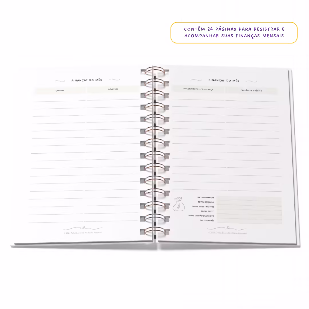 Planner 2025 Anual Datado Journey Noite Celestial - Paper 90g
