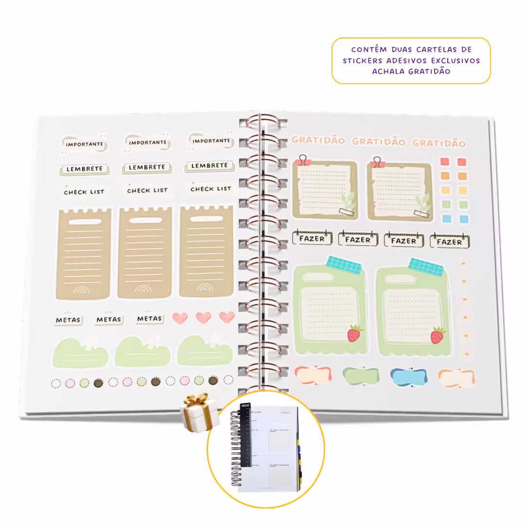 Planner 2025 Anual Datado Journey Noite Celestial - Paper 90g