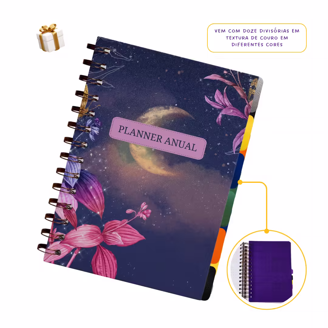 Planner 2025 Anual Datado Journey Silvestre - Paper 90g