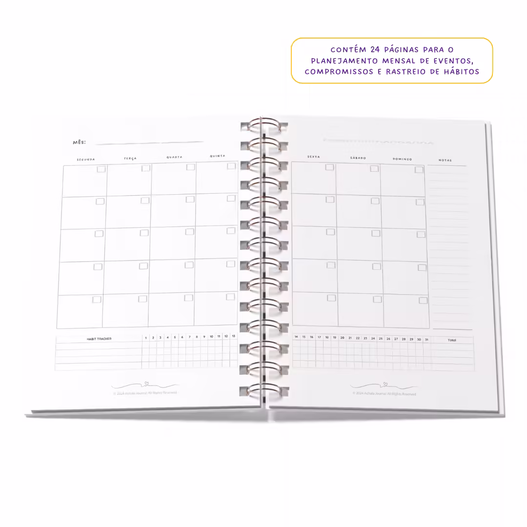 Planner 2025 Anual Datado Journey Silvestre - Paper 90g