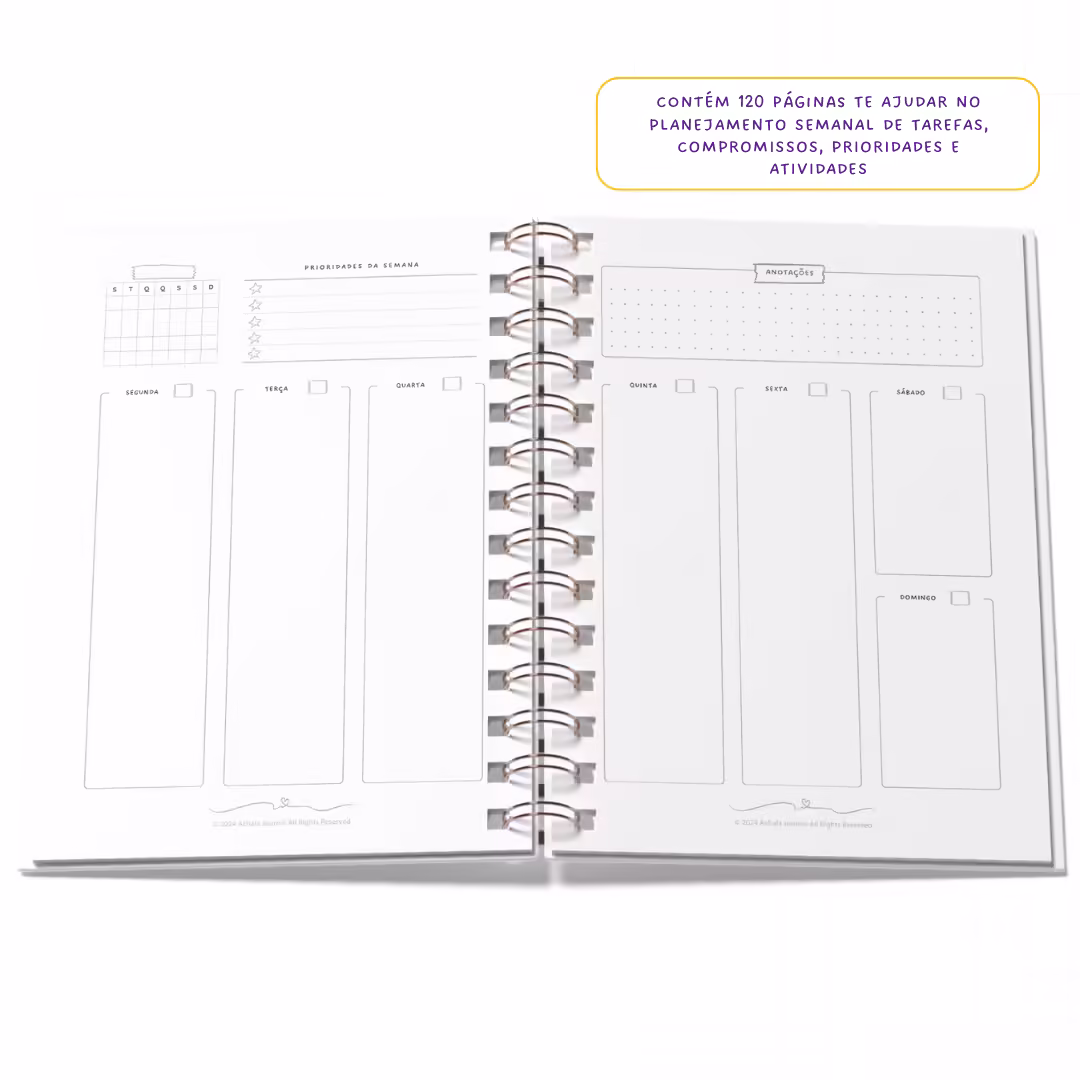 Planner 2025 Anual Datado Journey Silvestre - Paper 90g