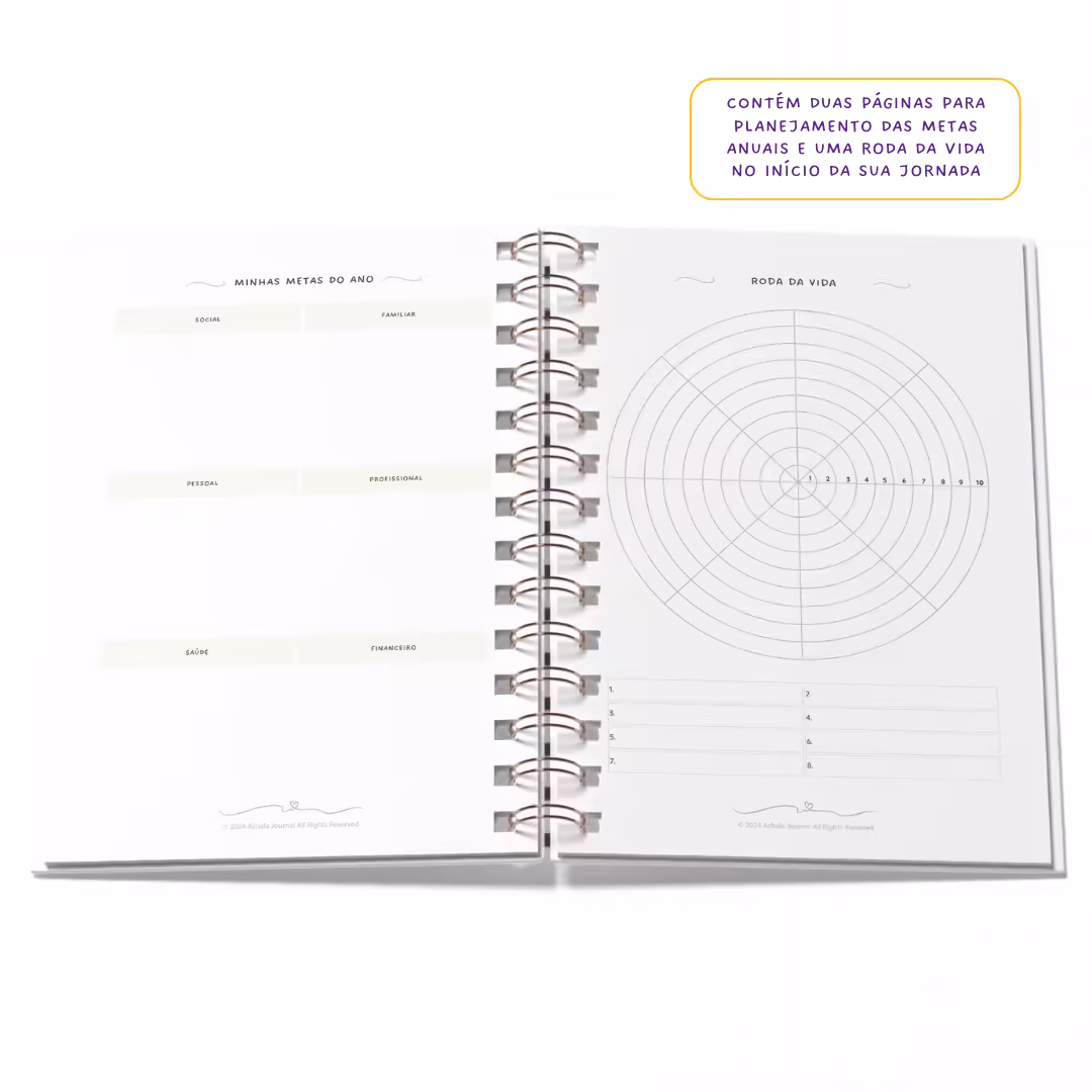 Planner 2025 Anual Datado Journey Noite Celestial - Paper 90g