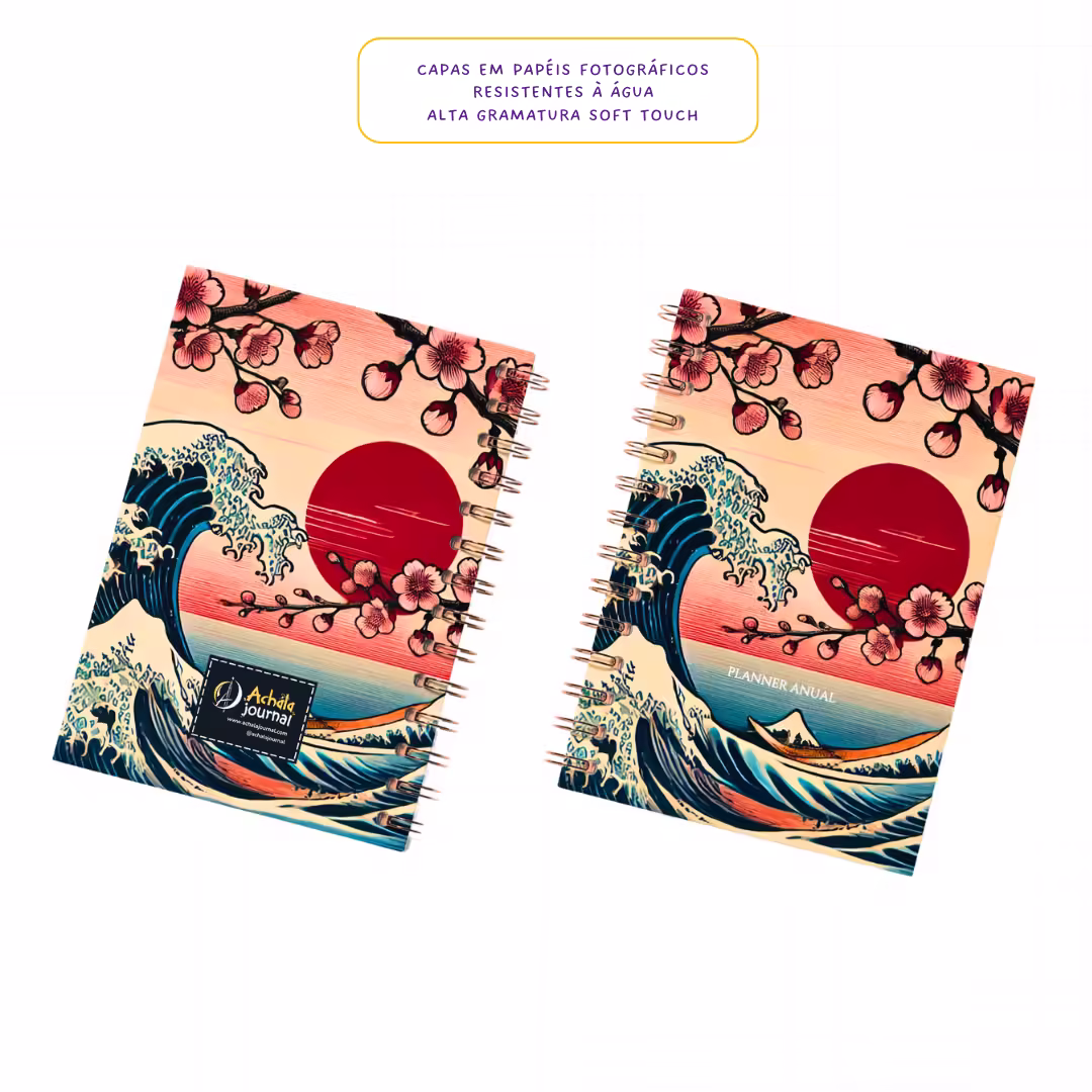 Planner 2025 Anual Datado Journey Sunset - Paper 90g