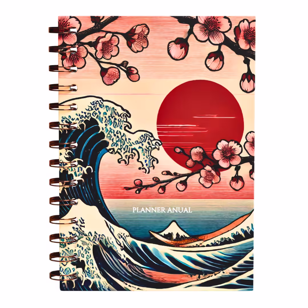 Planner 2025 Anual Datado Journey Sunset - Paper 90g