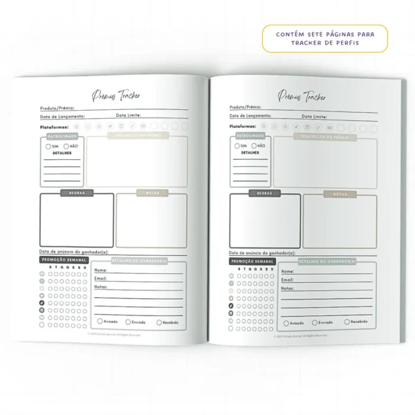 Planner Meu Social Media Anual Connections - Insert Modular