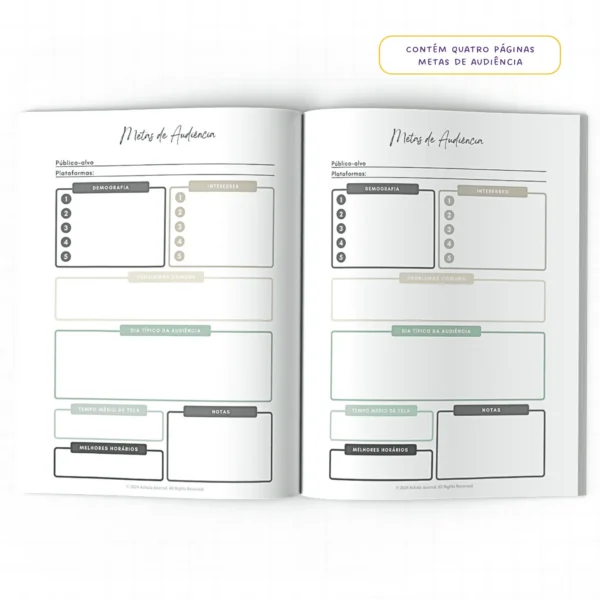 Planner Meu Social Media Anual Connections - Insert Modular