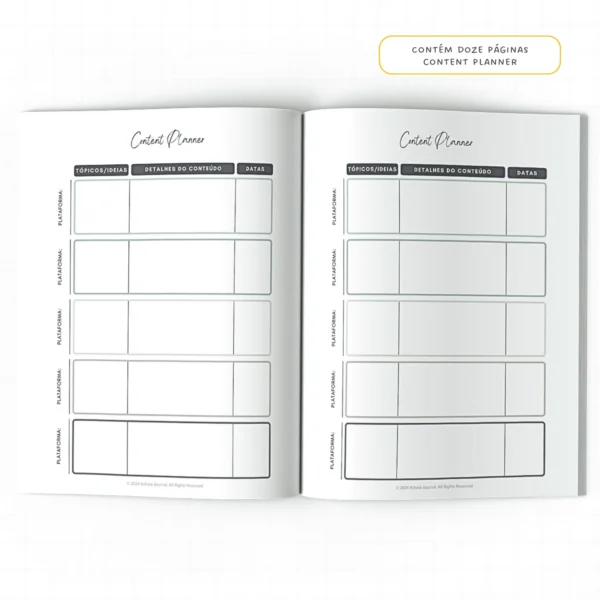 Planner Meu Social Media Anual Connections - Insert Modular