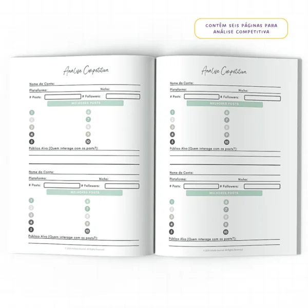 Planner Meu Social Media Anual Connections - Insert Modular