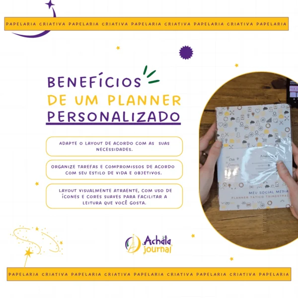 Planner Meu Social Media Trimestral Dinâmica Social - Insert Modular