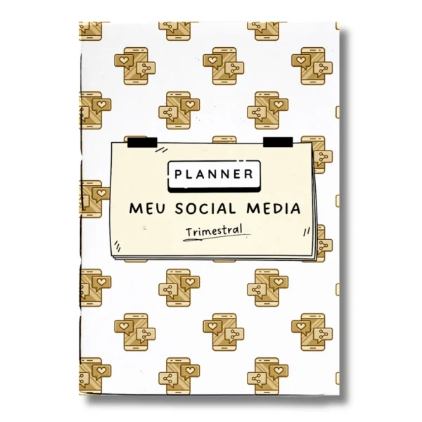 Planner Meu Social Media Trimestral Connections - Insert Modular