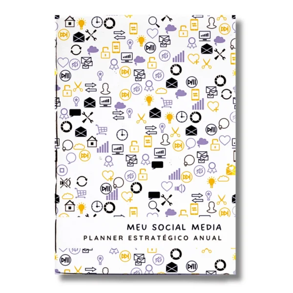 Planner Meu Social Media Anual Mosaico- Insert Modular