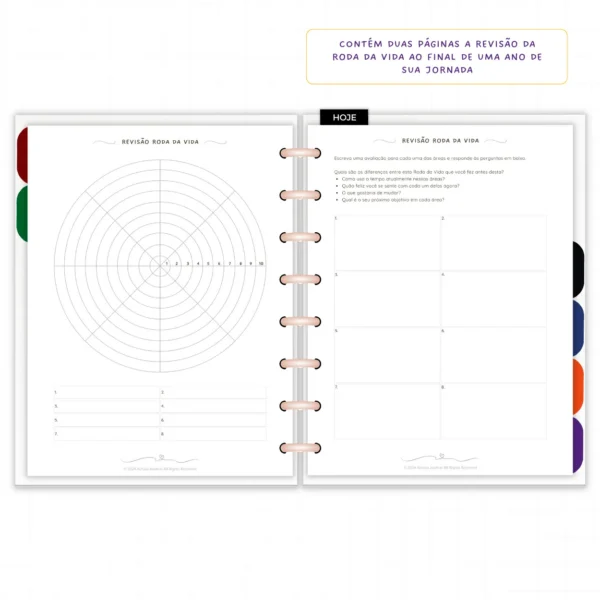 Planner Modular Anual Nao Datado Permanente Essência Floral – Paper 90g