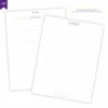 Refil Planner Semanal Não Datado Permanente Journey Suave 8 furos 90g - Ofertas Papelaria Achala