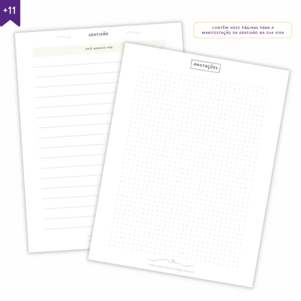 Refil Planner Semanal Não Datado Permanente Journey Suave 8 furos 90g - Ofertas Papelaria Achala