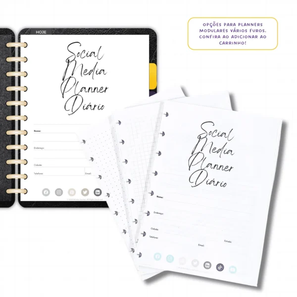 Refil Planner Modular ClassicLines Achala - Pautado