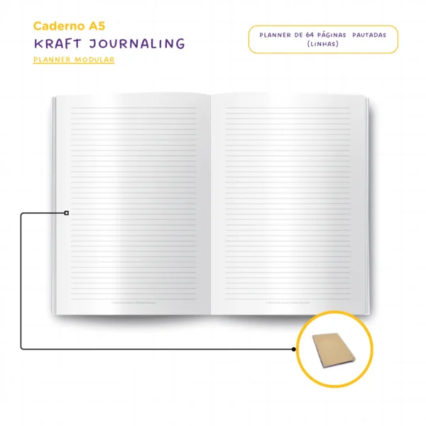 Planner Modular Journal Escarlate - Kit Achala Tipo Midori