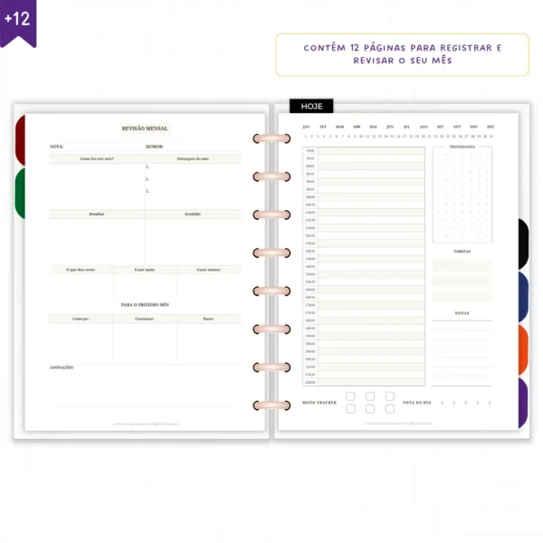 Planner Diário Não Datado Permanente Journey Astral - Planners Achala