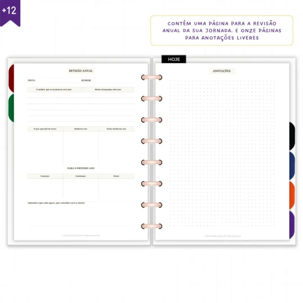 Planner Diário Não Datado Permanente Journey Astral - Planners Achala