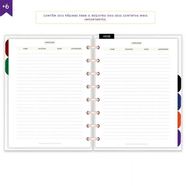 Planner Diário Não Datado Permanente Journey Astral - Planners Achala