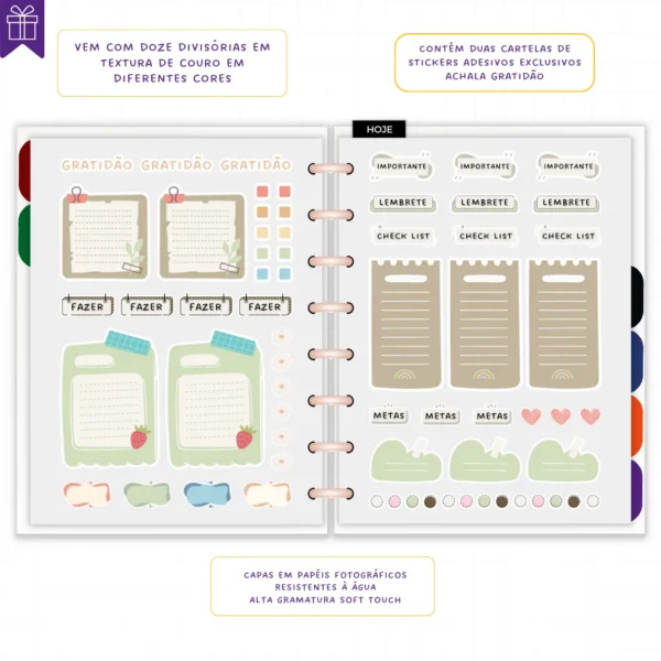 Planner Diário Não Datado Permanente Journey Astral - Planners Achala