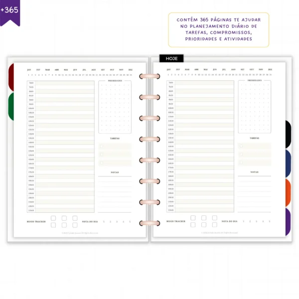 Planner Diário Não Datado Permanente Journey Astral - Planners Achala