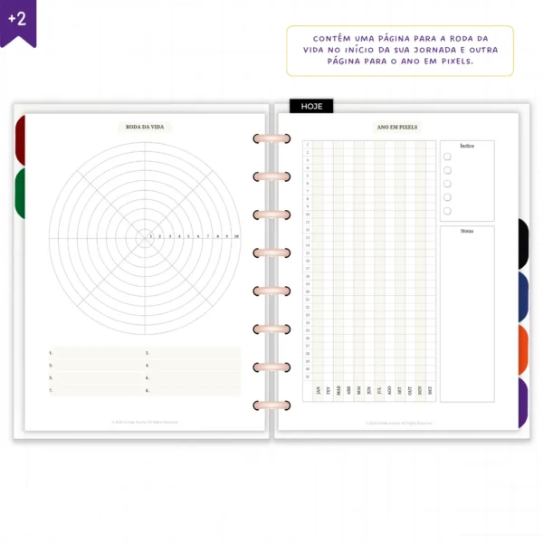 Planner Diário Não Datado Permanente Journey Astral - Planners Achala