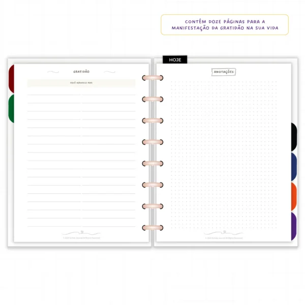 Planner Modular Anual Não Datado Permanente Encanto Botânico – Paper 90g