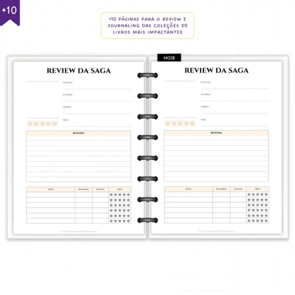 Planner Literário Modular Jardim das Estrelas - Planners Achala Papelaria