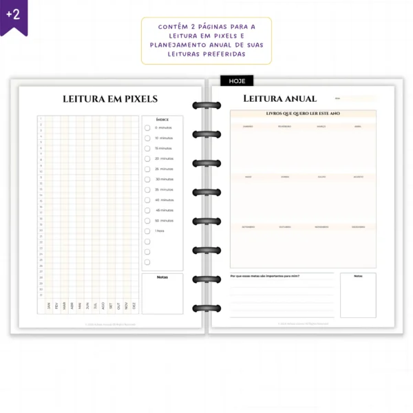 Planner Literário Modular Jardim das Estrelas - Planners Achala Papelaria