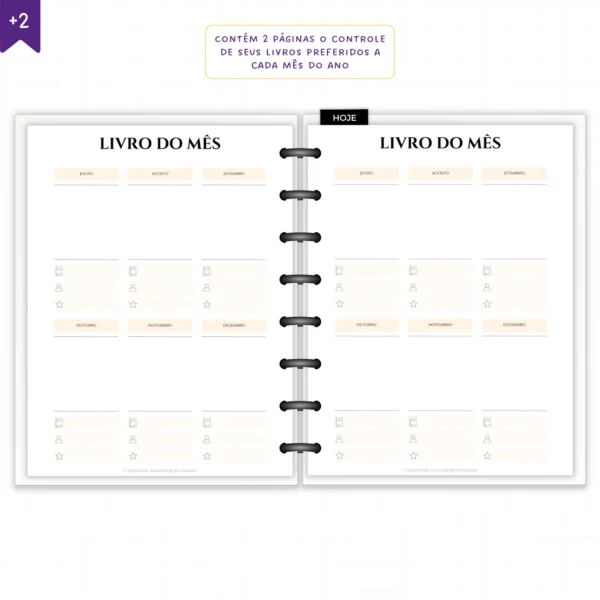 Planner Literário Modular Jardim das Estrelas - Planners Achala Papelaria