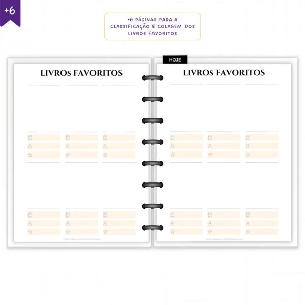 Planner Literário Modular Jardim das Estrelas - Planners Achala Papelaria