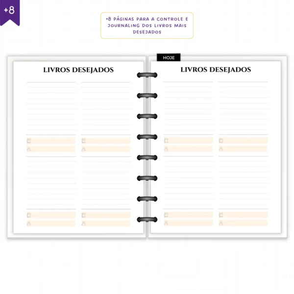 Planner Literário Modular Jardim das Estrelas - Planners Achala Papelaria