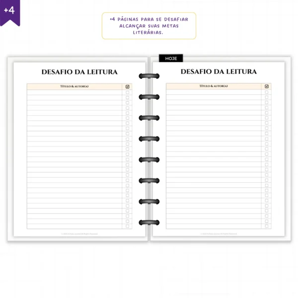 Planner Literário Modular Jardim das Estrelas - Planners Achala Papelaria