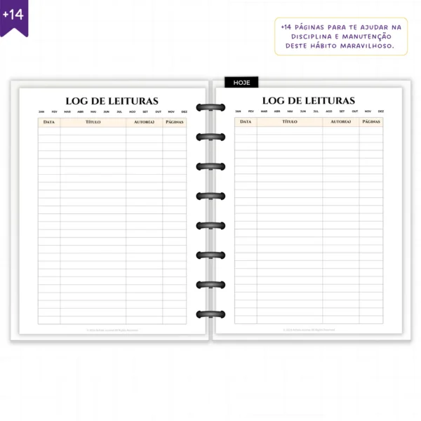 Planner Literário Modular Jardim das Estrelas - Planners Achala Papelaria