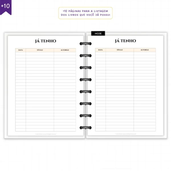 Planner Literário Modular Jardim das Estrelas - Planners Achala Papelaria